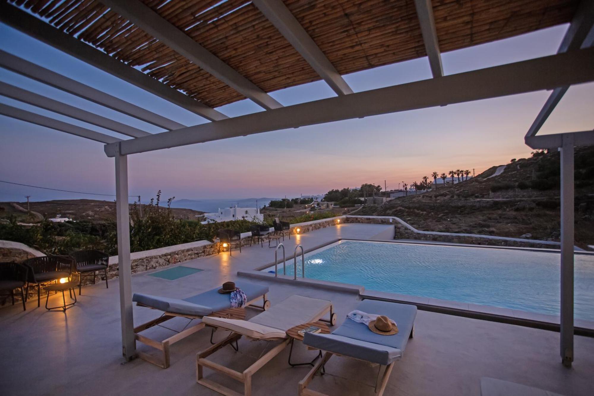Aqua Breeze Seaview Pool Suites Mykonos Mykonos Town Bagian luar foto